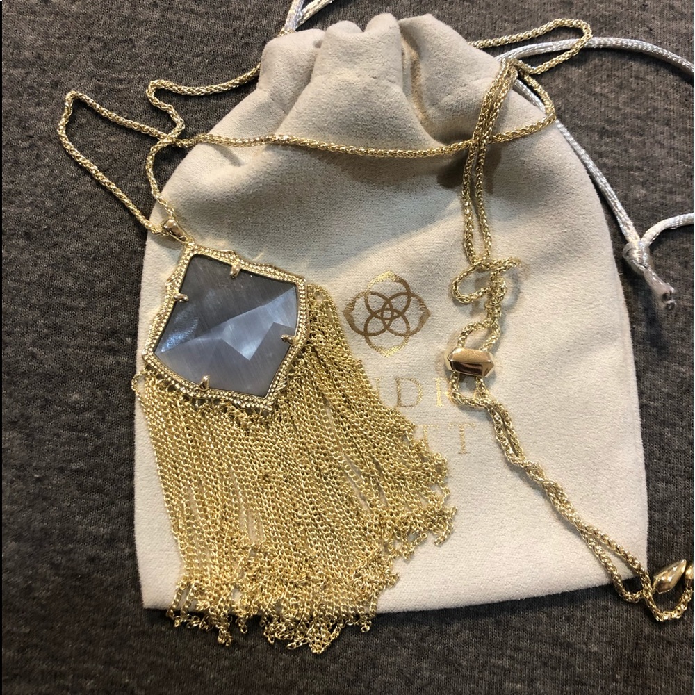 Kendra Scott Kingston Gold Long Pendant Necklace